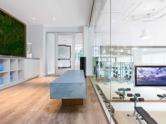 Fitness center at The Rey, San Diego, California