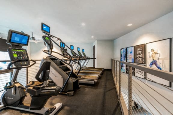 Cardio Machines In Gym at Berkshire Chapel Hill, Chapel Hill, NC, 27514