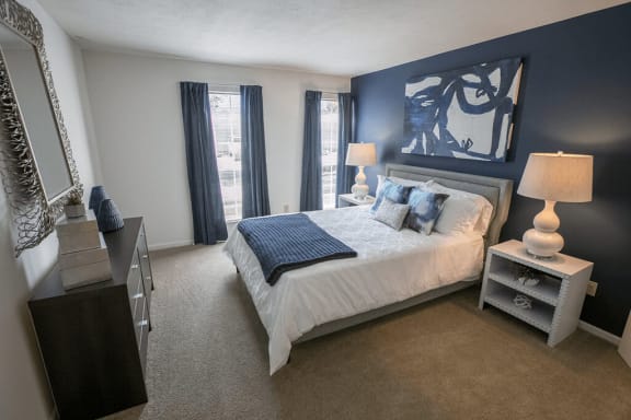 Spacious bedroom at The Residence at Christopher Wren