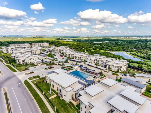 Drone View Of Property at Berkshire Santal, Austin