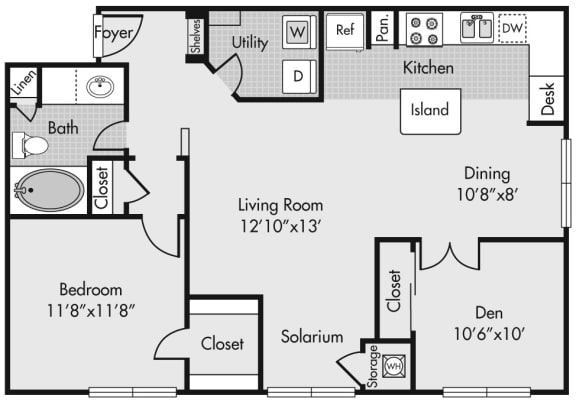 B2S floorplan at Highlands Hill Country