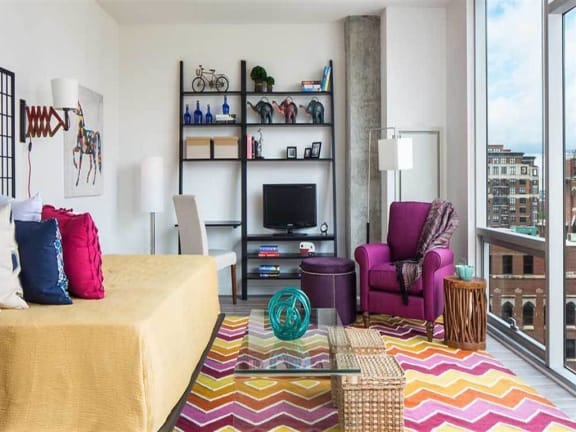 Nicely Decorated Bedroom at 805 N. Lasalle Drive Apartments, Chicago, 60610 Apartments with Home Office