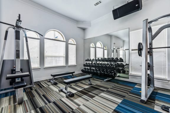 Fitness center WITH EQUIPMENTS1 at Park at Bayside, Rowlett, 75088