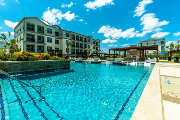 Pool view site atPark at Bayside, Rowlett, Texas