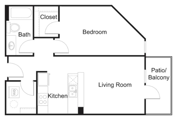 Floorplan A4 at Elan Redmond Apartments, Redmond, WA