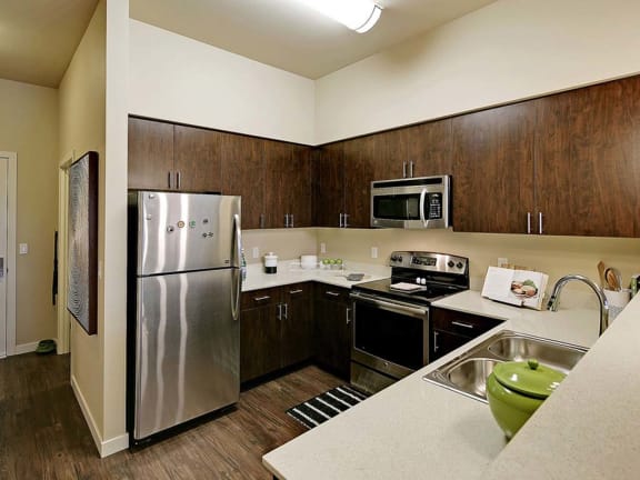 Kitchen at Elan Redmond Apartments, Redmond, WA