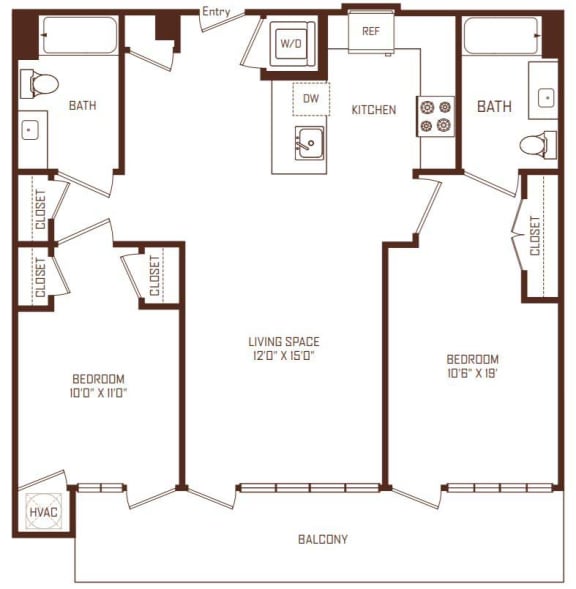 Our Apartment Floor Plans | The Rey - San Diego, CA