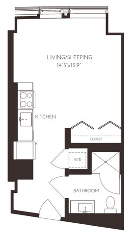 VIISD14 Floor Plan at Via Seaport Residences, Boston