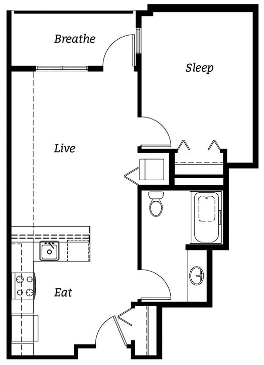 A3 Floor Plan at Cook Street, Oregon, 97227