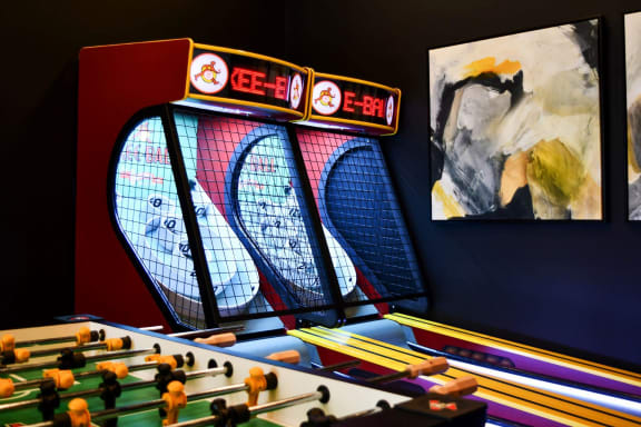 Gaming Dream Room with Billiards, Foosball, Skeeball, Giant Scrabble, & Video Gaming Table at Berkshire Winter Park, Florida