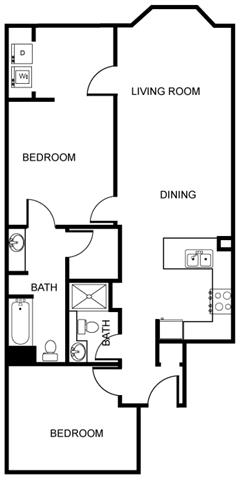 a drawing of a floor plan of a house