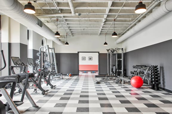 The Edison apartments fitness center