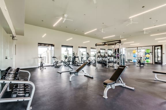 Two Level Fitness Center at Berkshire Santal, Texas, 78735