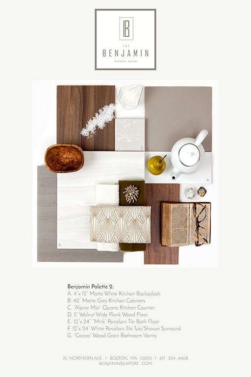 Best Unique Finish Schemes at The Benjamin Seaport Residences, Boston, MA