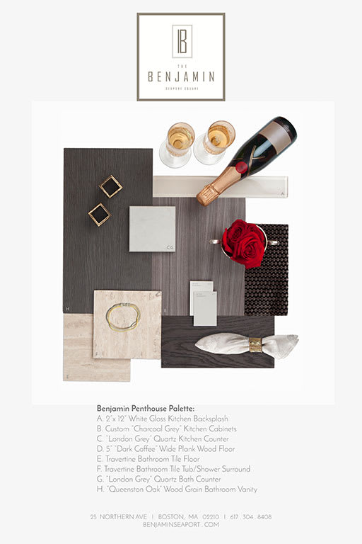 Beautiful Unique Finish Schemes at The Benjamin Seaport Residences, Boston, MA, 02210