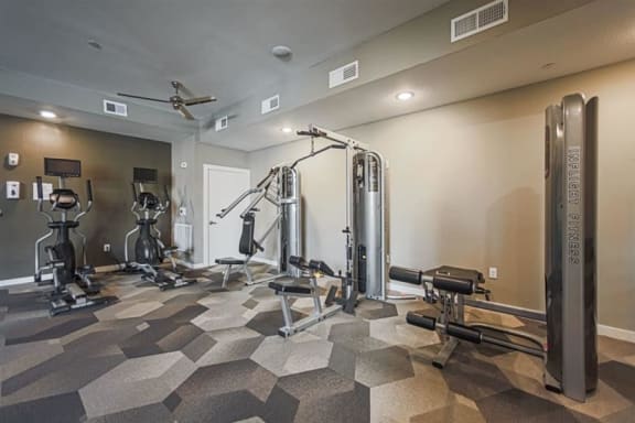 fitness center at Aspire at 610 apartments