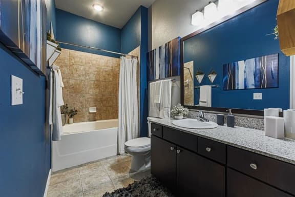 bathroom at Aspire at 610 apartments