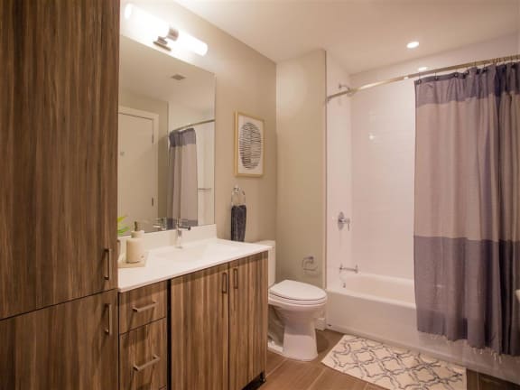 Model Bathroom at Via Seaport Residences, Boston