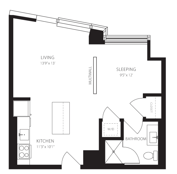 Junior One Bedroom with MultiWall