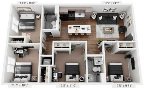 4 bed 2 bath at The Avenue Lofts Golden Apartments, Colorado, 80401