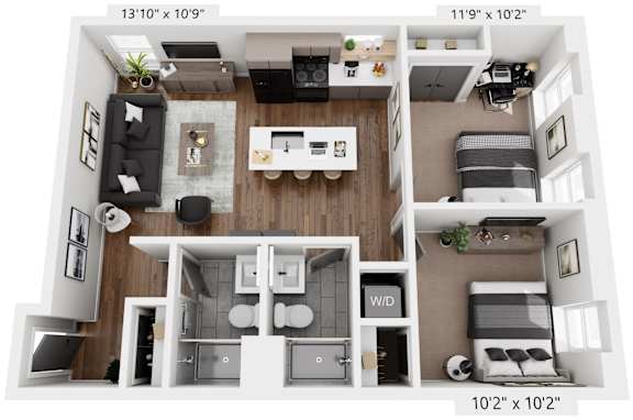 2 bed 2 bath at The Avenue Lofts Golden Apartments, Golden, Colorado