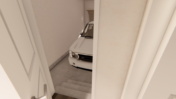 a car parked in a garage at Brownstones at Palisade Park Townhomes, Colorado