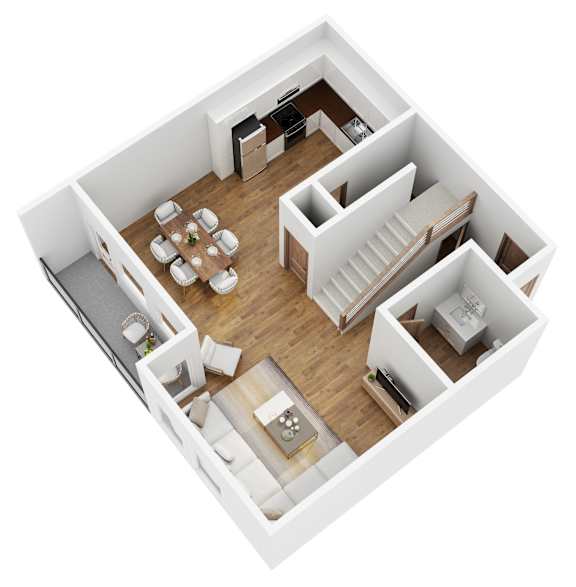 bedroom floor plan of a 2100 sq ft home