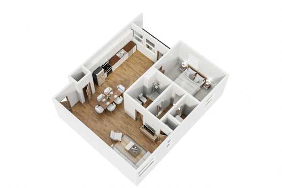 bedroom floor plan of a 2100 sq ft home