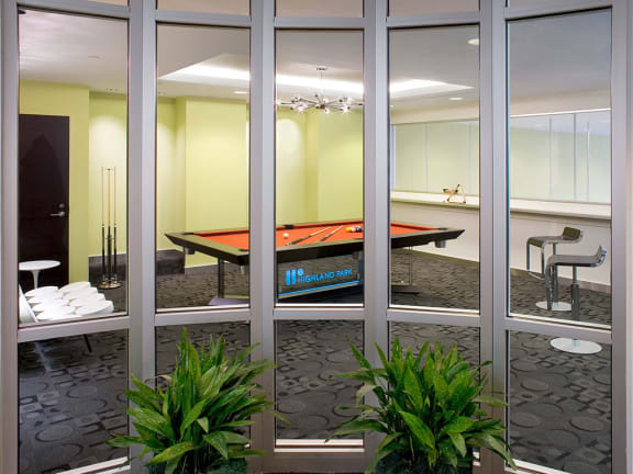 Billiards room at Highland Park at Columbia Heights Metro, Washington, 20010
