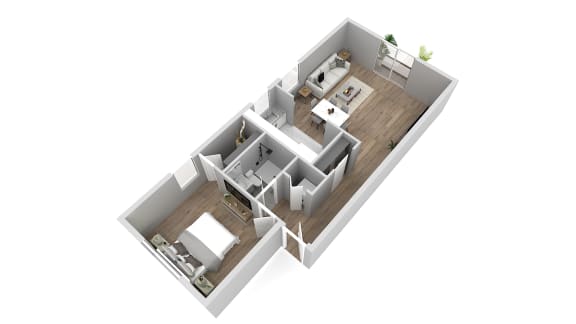AA1 Floor Plan AA1 Floor Plan at Atlantic Pointe Apartments, New Jersey