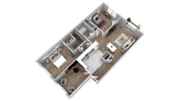 AB2 Floor Plan AB2 Floor Plan at Atlantic Pointe Apartments, New Jersey