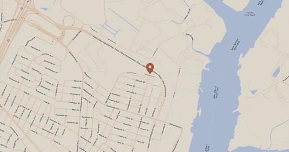 a map of the Irvine  at Bristol Station Apartments, Carteret, New Jersey