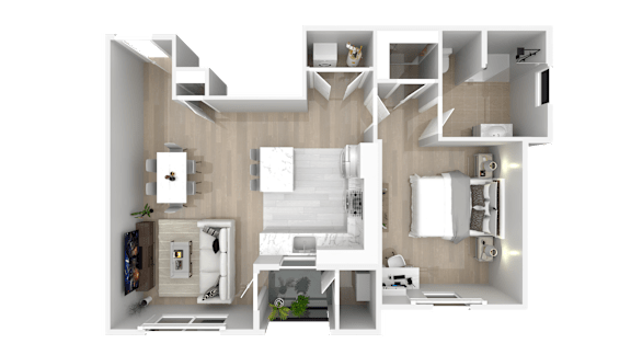 1 bed 1 bath C at Bristol Station Apartments, Carteret, NJ, 07008