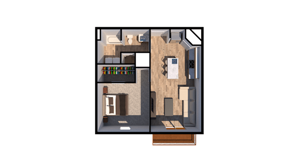 Floor Plan  470 sq ft tiny house on the tiny digs