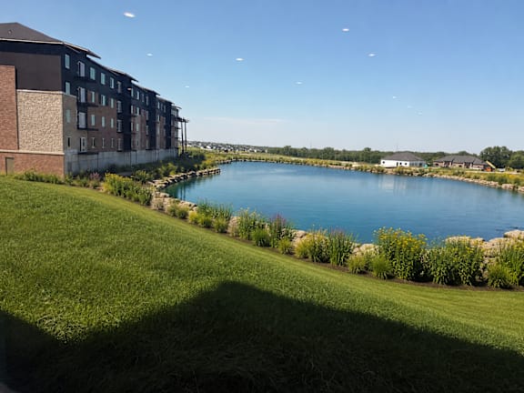 Pond with walking Trail (simulated)