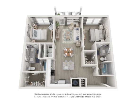 Floor Plan  a 3d floor plan of a residence