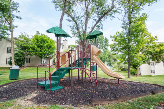 our apartments showcase a playground at Hamilton at Kings Place, Columbia City