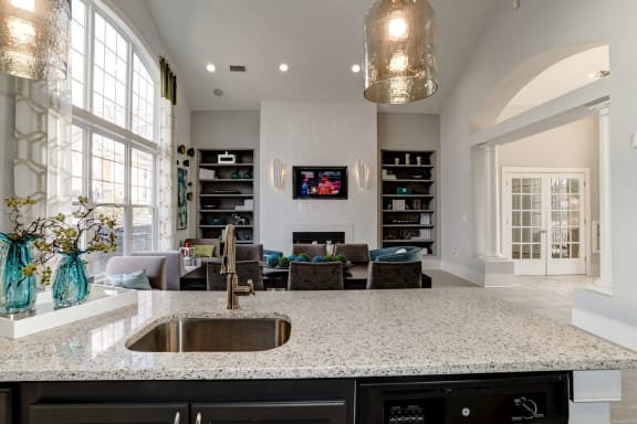 open kitchen and a living room at Ellicott Grove, Ellicott City, MD 21043