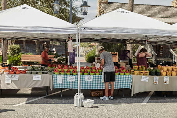 A fruit stand at The Terrace Apartments, Frederick, MD