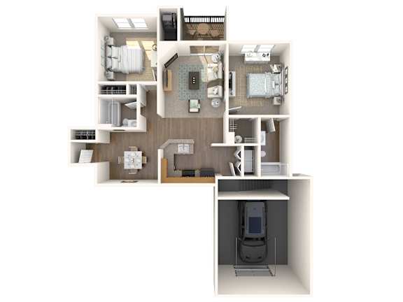 2 bed 2 bath B at Park at Winterset Apartments, Owings Mills, Maryland