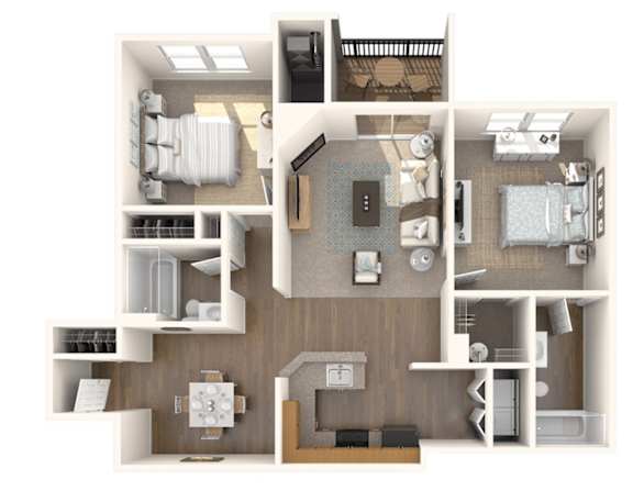2 bed 2 bath E at Park at Winterset Apartments, Maryland, 21117