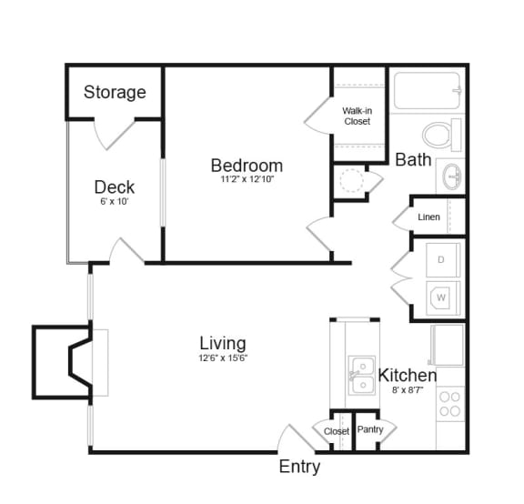 Floor Plan A1 at Madison at Eden Brook, Columbia, 21046