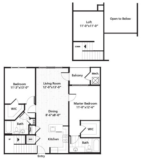 C1L Floor Plan at MetroPlace at Town Center, Camp Springs