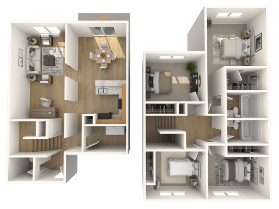 Sagamore Hill Deluxe Floor Plan at Morgan Metro, Landover, MD 20785