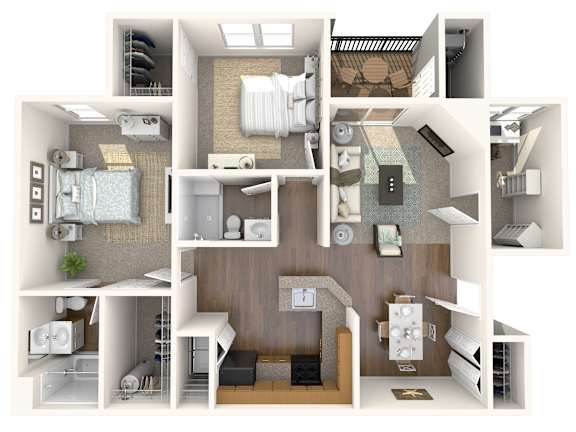 2 bed 2 bath C at Park at Winterset Apartments, Owings Mills