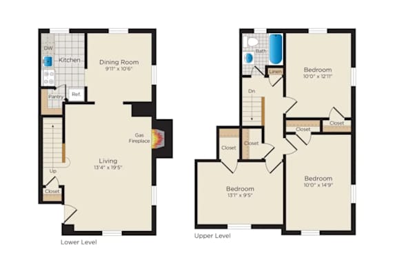 TH03 Floorplan at Falkland Chase, Maryland