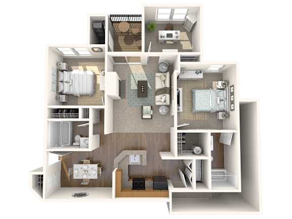 2 bed 2 bath D at Park at Winterset Apartments, Maryland