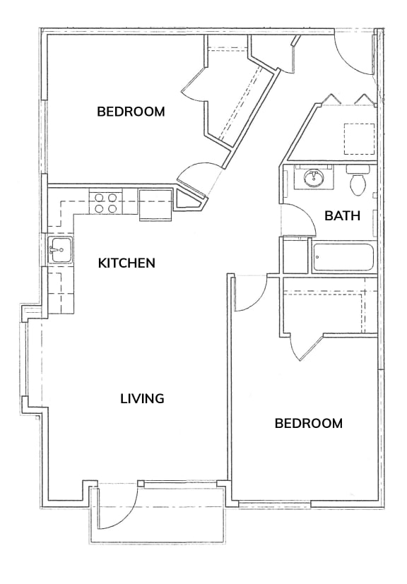 La Stella 2 bed 1 bath