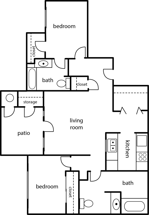a floor plan of a house