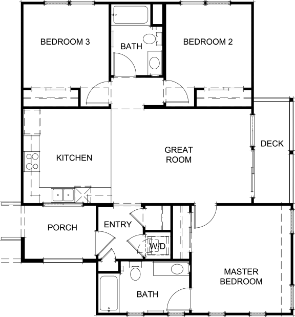 the floor plan of a bedroom roommates house